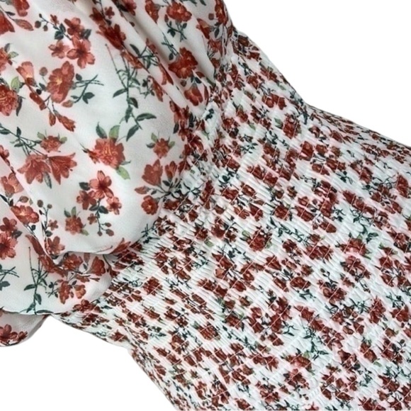 J for Justify Floral Ruched Mini Dress Size Large NWT - Picture 6 of 8